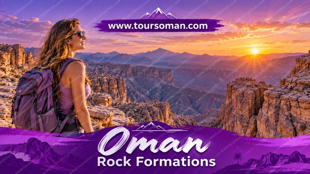 Rocky canyon and mountain landscape illustrating Oman's geological wonders