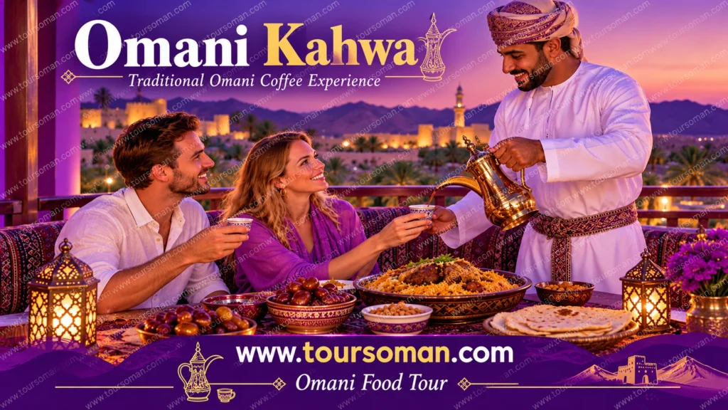 Traditional Omani dining experience with Arabic coffee